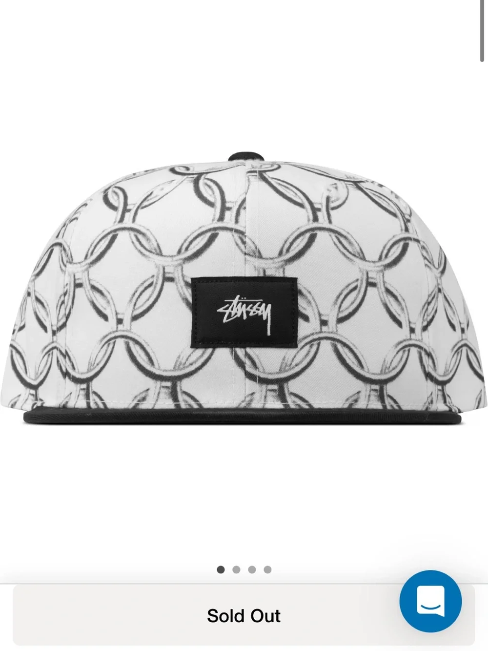 New Stussy White Chain Cap Baseball Yupoong Sample